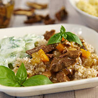 Gulasz wołowy w paseczki