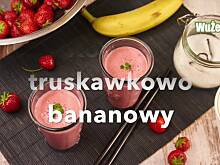 Fot. Wkn, Koktajl truskawkowo bananowy