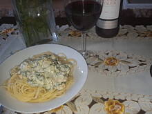 Fot. malinamarzenamalina1@wp.pl, Spagetti z krewetkami