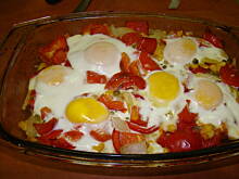 Fot. Wróbelek, Warzywa zapiekane z jajkiem 