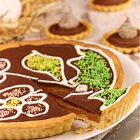 Mazurek z masłem orzechowym