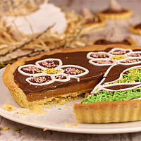 Mazurek z masłem orzechowym