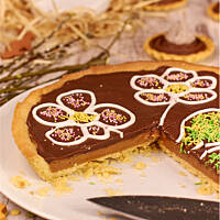 Mazurek z masłem orzechowym