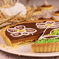 Mazurek z masłem orzechowym