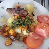 Szybki obiad - karkówka z ziemniaczkami i koperkiem