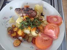 Fot. JuliettaPyszna, Szybki obiad - karkówka z ziemniaczkami i koperkiem