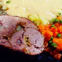 Łopatka pieczona w cydrze wg M&Ł