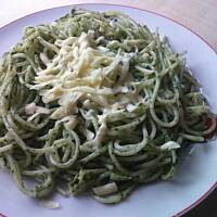 Makaron ze szpinakiem