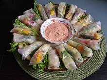 Fot. je7mima, Przystawka z papieru ryżowego - rollsy