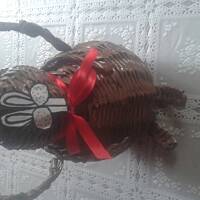 Wielkanocne wyroby z papierowej wikliny