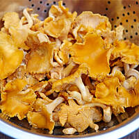 Krem z kurek z tymiankiem