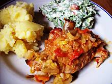 Fot. aga-23, Żeberka w porach i pomidorach