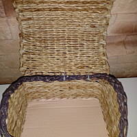 szkatułki i kuferki z wikliny papierowej