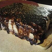 Sernik z masą budyniową i dżemem pycha!