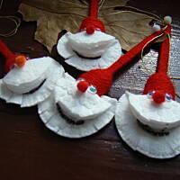 Mikołaje zawieszki z łyżeczki