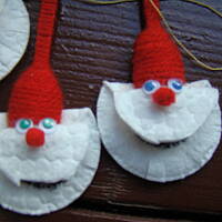 Mikołaje zawieszki z łyżeczki