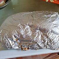 karkówka pieczona z pieczarkami i pomarańczami 