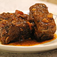 Żeberka Z Szybkowaru w sosie warzywno-grzybowym