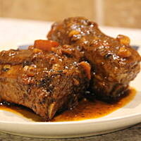 Żeberka Z Szybkowaru w sosie warzywno-grzybowym