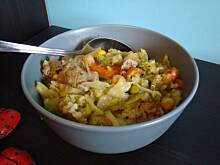 Fot. Wróbelek, Indyk z kaszą i warzywami