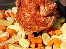 Fot. Wkn, Kurczak pieczony na butelce