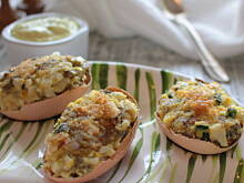 Fot. Kobi1704, Smażone faszerowane pieczarkami jajka