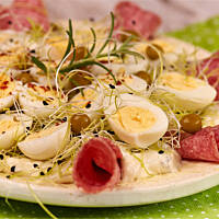 Jajeczka na kiełkach pora