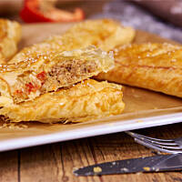 Kotlety mielone w cieście francuskim