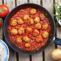 Klopsiki w sosie ze świeżych pomidorów