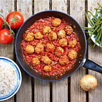 Klopsiki w sosie ze świeżych pomidorów