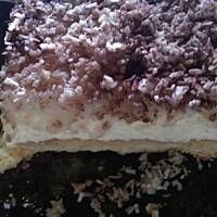 Sernik pychota z bezą kokosową