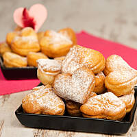 Smażone serduszka walentynkowe