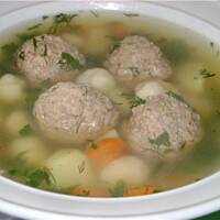 Zupa ukraińska- z gałuszkami i frykadelkami