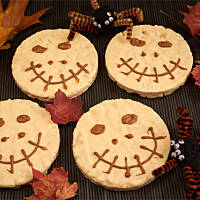 Ciasteczka na Halloween z zaszytą buzią