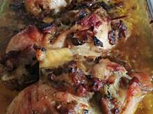 Fot. baryz1, Ćwiartki z kurczaka faszerowane pieczarkami z cebulą z piekarnika 