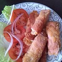 Ruloniki serowe z szynki