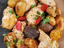 Fot. ekkore, Chaat masala kurczak, ziemniaki, kalafior