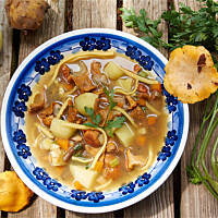 Zupa grzybowa głównie kurkowa