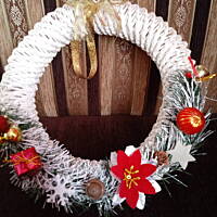 Świąteczne wyroby z papierowej wikliny