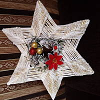 Świąteczne wyroby z papierowej wikliny