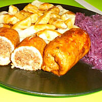 Zrazy wieprzowe z nadzieniem chlebowym wg M&Ł