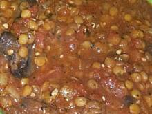 Fot. ekkore, Soczewica z wołowiną i pieczarkami 