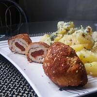 Roladki z suszonym pomidorem