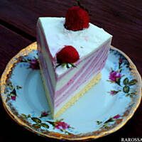 Zebra na zimno truskawkowo waniliowa