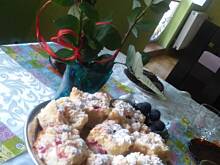 Fot. JuliettaPyszna, ciasto na maślance ze śliwkami