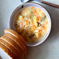 Zupa z groszku z puszki