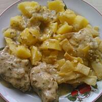 Filet z kurczaka w sosie koperkowym