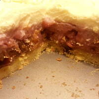 Kruche z musem śliwkowym i masą serową