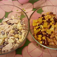 Sałatka na dwa sposoby.