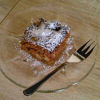 Placek z dwóch jaj z jabłkami